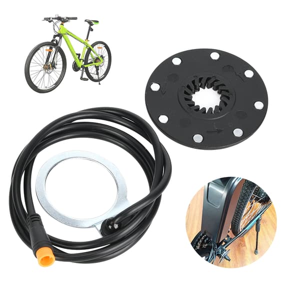 Utomhus E-cykel Ersättningsdelar Modifierad Elektrisk Kit med 8 Magnetiska Punkt Kraftsensor Vattentät Kontakt