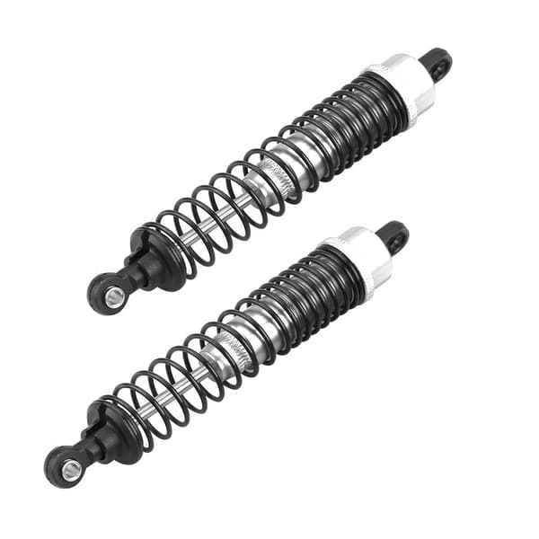 2st/Set RC Bakre Stötdämpare Aluminiumlegering för Axial Rock Racer 90026 (Fram, Silver)