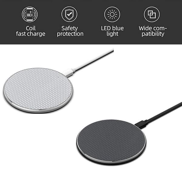 Trådløs oplader Trådløs ladestation kompatibel med iPhone til Huawei til Xiaomi