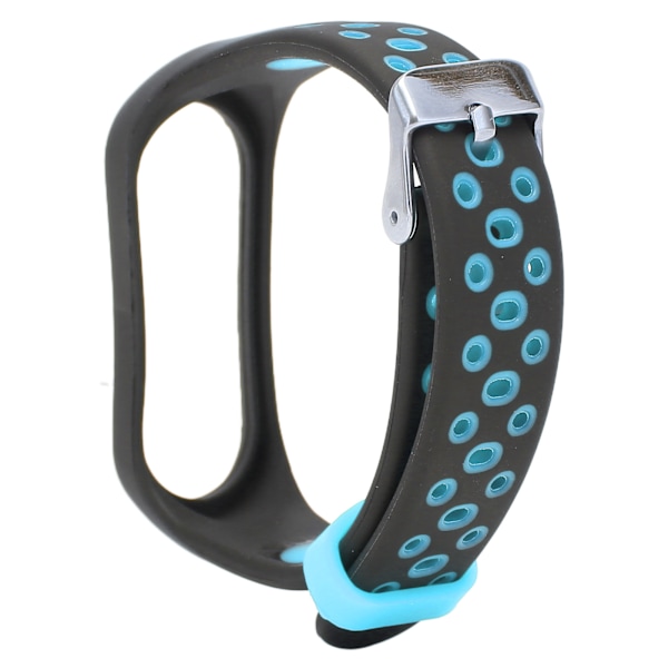 Smart armband armband smartklocka handledsband loop armband rem för Xiaomi Mi Band 6 5 NFC(Svart Blå )