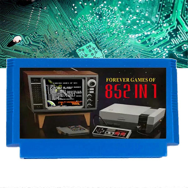 För FC Adapter 852 i 1 FOREVER GAMES Spel Blå