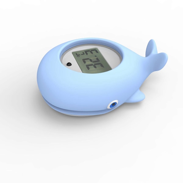 Badtermometer för nyfödda, Rum- och badtermometer, Snabb och exakt vattenavläsning med tyst alarm, Flytande digital badkarstermometer (Val)