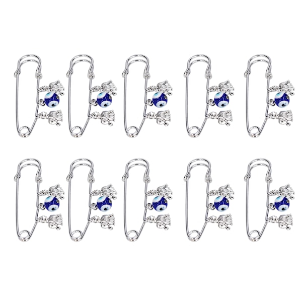 10 stk. broche mod negativitet, bringer held og lykke, smuk farve, bredt anvendelsesområde, passer til broche