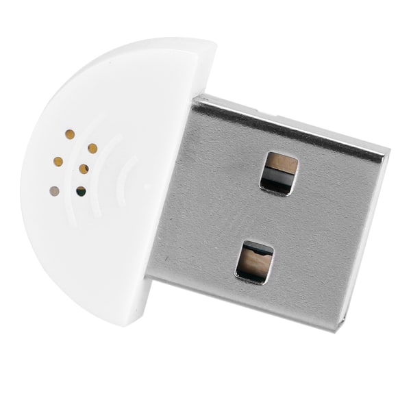 Bærbar USB Mini Studio Talemikrofon Optagelse Lyd MIC Adapter Til Computer PC Hvid