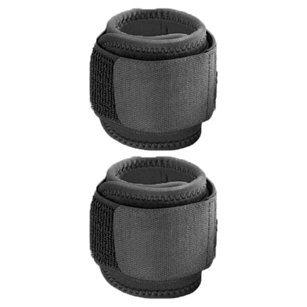2 st sport handledsskydd svart nylon kardborreband hög elasticitet vuxen handledsstöd för basket fotboll löpning