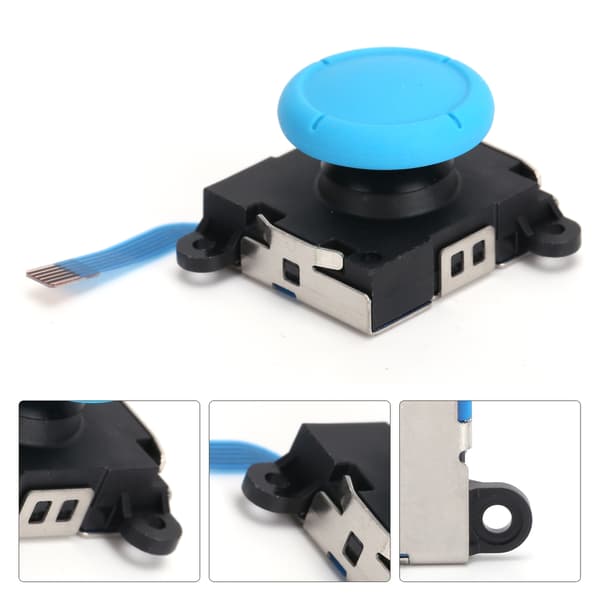 Analog Joystick Thumb Stick Button Module Erstatning for Switch Joycon/Lite Controller Blå