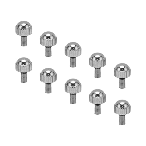 10st Watch Crown Delar Legering Professionell Precis Vattentät Watch Reparera Kronor Reservdelar Silver