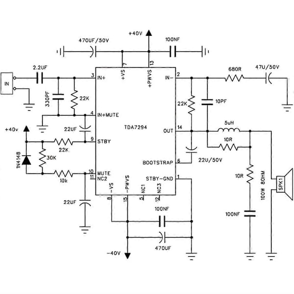 TDA7294 100W+100W Dual-Channel Audio Forstærker Board DIY dele