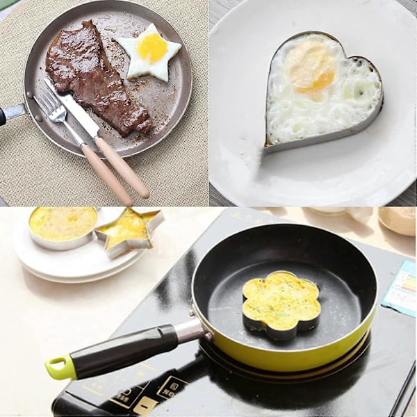 Set med 12 Hjärtformade Kakformar, Kakformar i Metall, Kakformar i Rostfritt Stål, Bakformar, Fondant Kaka Choklad