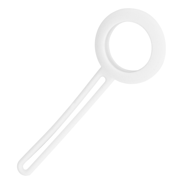 Silikonløkkebeskyttelsesdeksel Bærbart anti-ripebeskyttelsesskall for IOS LocatorWhite