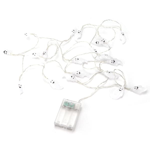 Skeletlys Mini Bærbare Batteridrevne Energibesparende LED-lys Halloween Kranie Lys Spøgelse