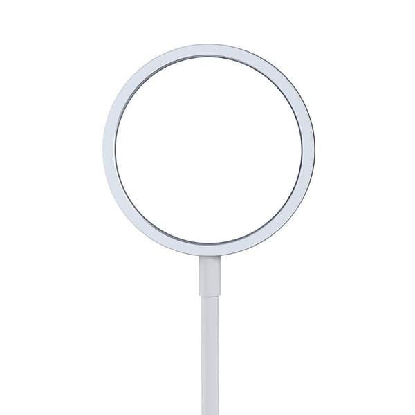 Trådlös laddare 15W snabbladdningsstation magnetisk sugpropp 1m kabel för iPhone