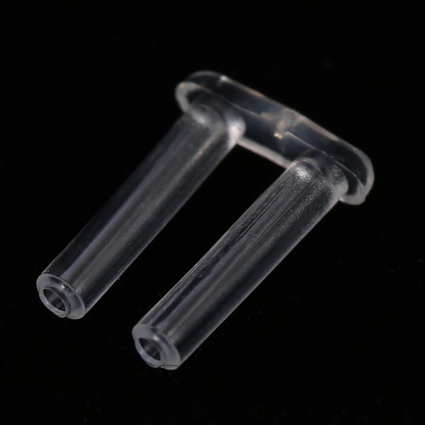 100 kpl Uudet muoviset puristusholkit reunattomille laseille Tarvikkeet Työkalut 1,6 * 0,8 * 7,0 mm