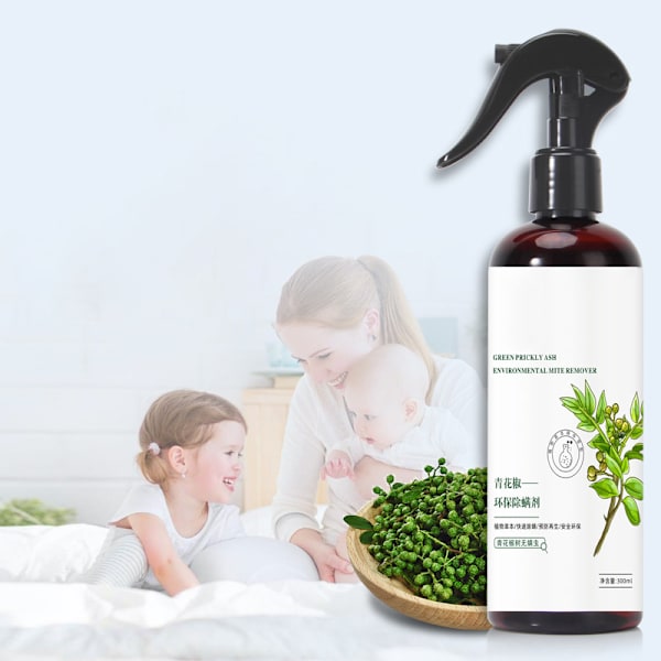 Midd-dreper Grønn Pepper Miljøvern Plast Midd Fjerning Spray for Seng Sofa Hjem 300ml