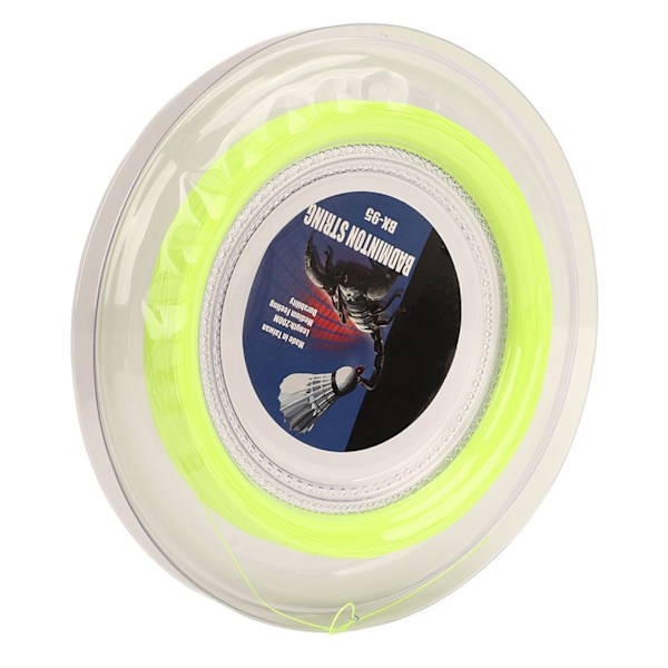 POWERTI Badminton Racket String Hög elasticitet Slitstark Resin Fiber Ersättningslinje för reparation Fluorescerande grön