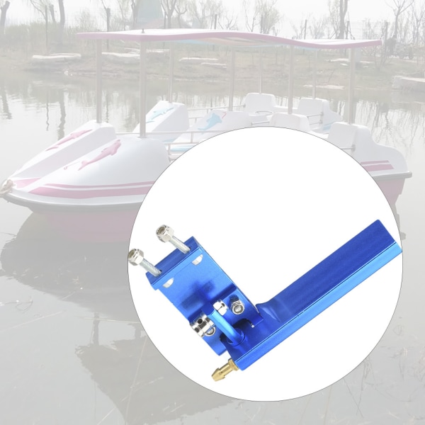 Aluminiumsror med vandindtag til RC Racing elektrisk båd model Marine (blå, 95 mm)