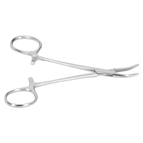 12,5 cm buet hæmostatisk pincet i rustfrit stål, hårpincet, tænger til husdyr