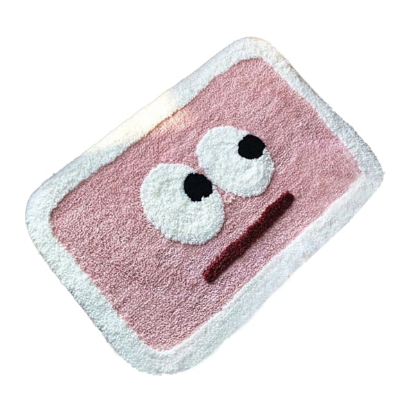 Dörrmatta inomhus Vattenabsorption Inomhus Golvfilt för Hem Badrum Toalett Sött Mönster Rosa Ögon 40x60cm / 15.7x23.6in