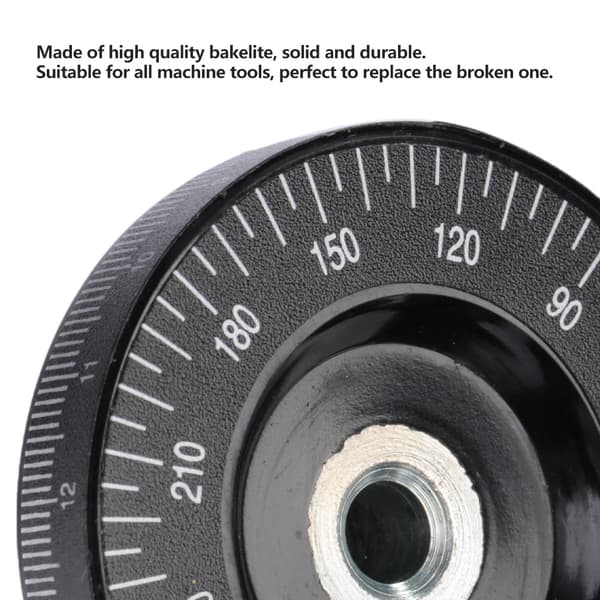 1 stk 63 mm solid bakelitt håndhjul skala håndhjul maskintilbehør