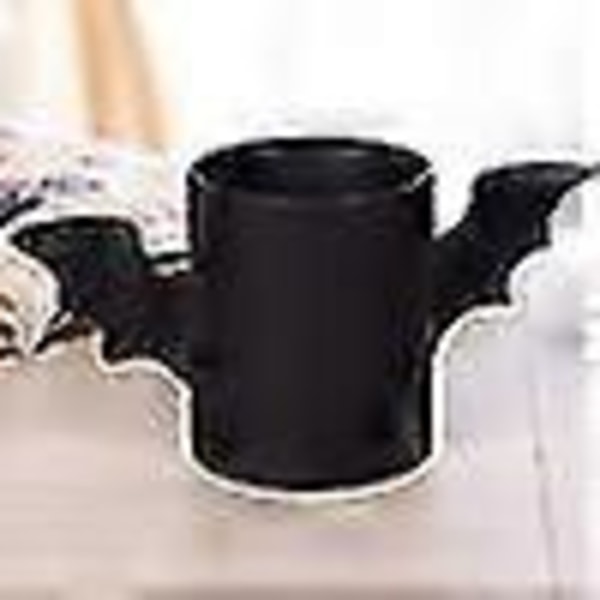 2025 Ny Bat Mugg Batman Keramisk Mugg Tecknad Batman Vingar 3d Vattenmugg Kaffemugg Svart