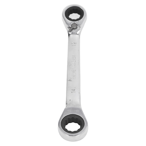 Kaksoispääratchet-avain 12-14 mm 72-hampainen kromivanadiumteräksinen kaksipäinen räikkäavain autokorjaukseen