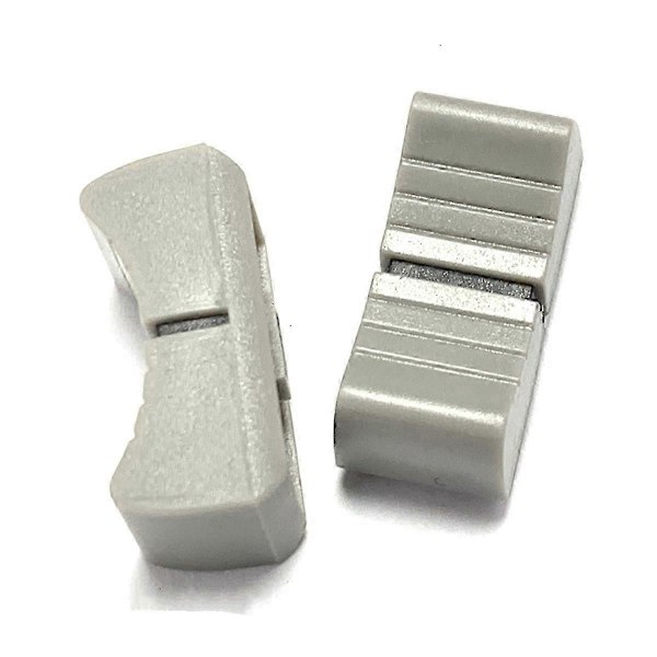 20 st 24mmx11mmx10mm Konsolmixer Slider Fader Rattar Ersättning kompatibel med Potentiometer Grå Ratt Svart