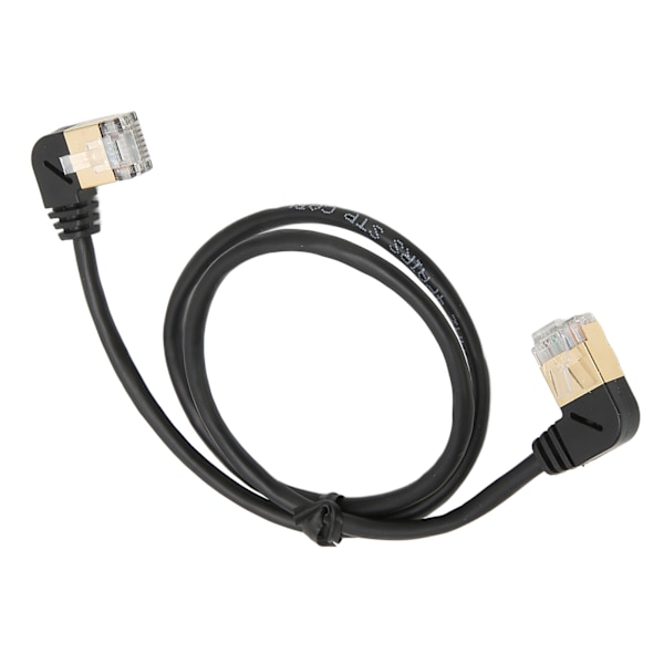 CAT8 Ethernet-kabel Gullbelagt hode OD 3,8 mm Hann til Hann 0,5 meter RJ45 Ethernet-kabel Nettverkskabel
