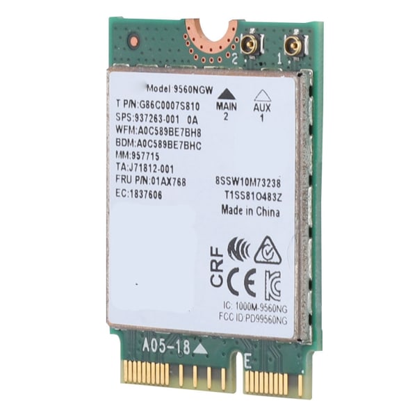 Til Intel 9560AC NGW trådløst WIFI-kort 2.4G/5G Bluetooth 5.0 netværkskort
