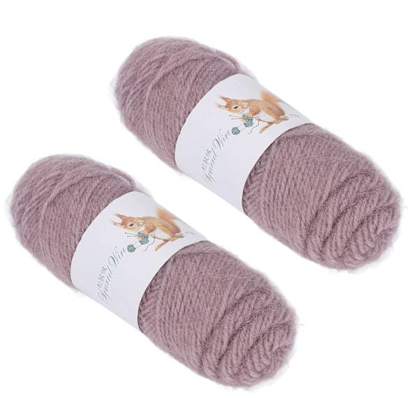 2st Virkgarn Handstickat Gör-det-själv-produktion Medium Grovt Helt enkelt Mjukt Garn Kamel Bomullsgarn för Handske Tröja Scarf
