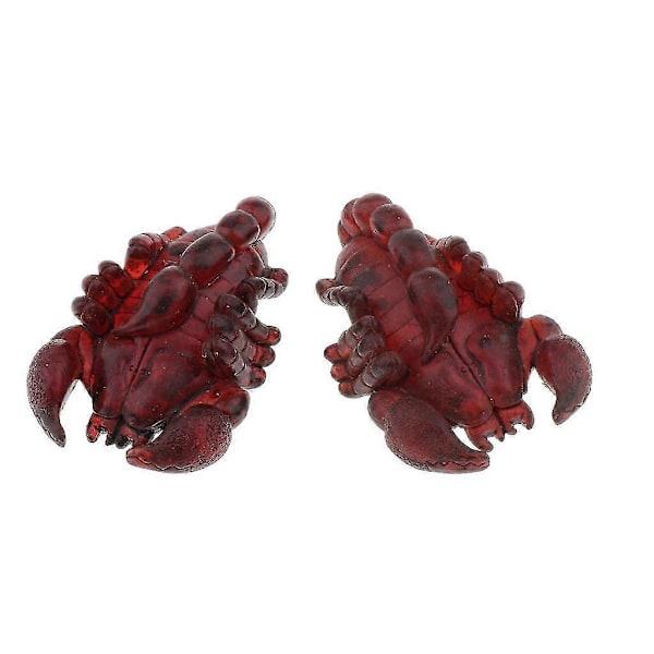 2 stk. Reptil Akvarium Landskap Resin Simulering Reptil Ornament Skorpion Zekai