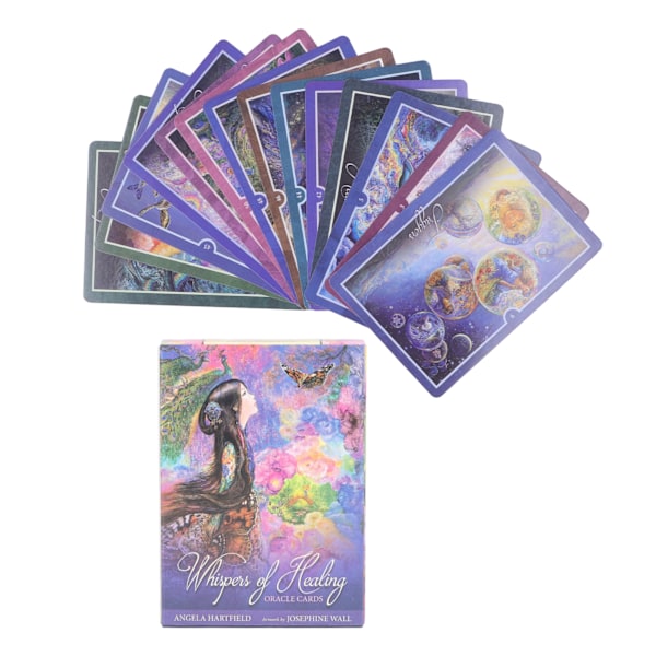 50 stk helbredende tarotkortstokk brettspill tarot spådomsverktøy for nybegynnere og erfarne lesere