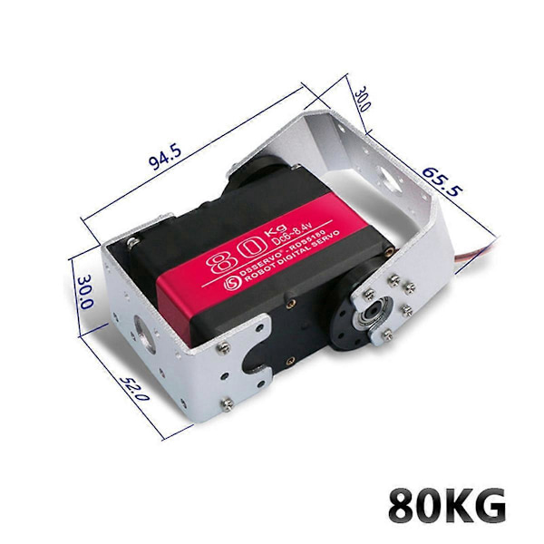 80KG RDS5180 Dual-Axis Digital Servo Høy Dreiemoment