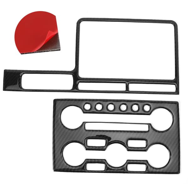 2 stk. Carbonfiber Central Control Navigation Trim til Nissan GTR R35 08‑16