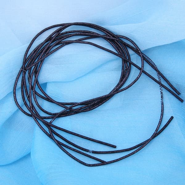 Broderitråd Kobbertråd Syning Glans 1,5 mm Dia. Manuel DIY Snor Sort
