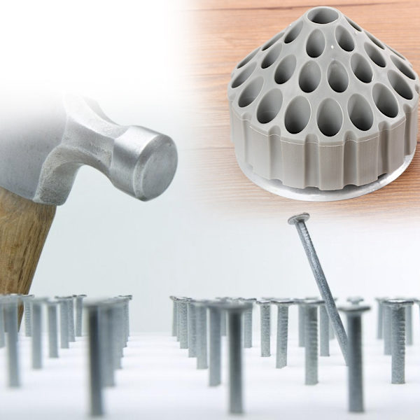 Roterbar boreholder Borespids Tap Stand Slibning Udskæringsværktøj Organizer Box (grå)