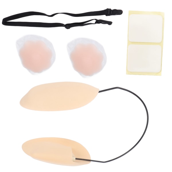 Push Up Frontless BH Kit Cover Rygglös Deep Plunge BH Kit för kvinnor Hudfärg