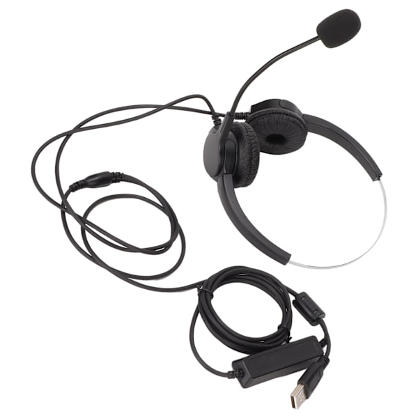 USB-kuulokemikrofoni, melunvaimennus, langallinen, asiakaspalvelukeskus, yrityskuulokkeet, mikrofonilla, äänenvoimakkuuden säätö, PC-kannettavaan