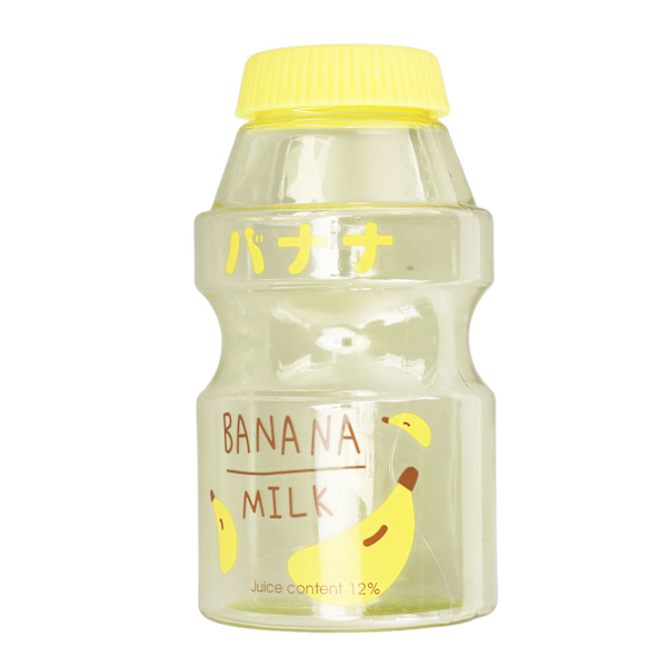 Vattenflaska Cartoon Innovativ BPA-fri återanvändbar transparent juiceflaska för utomhussporter resor 16oz/480ml