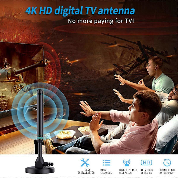 Column HD Digital TV Antenne Indendørs og Udendørs Universal Forstærker