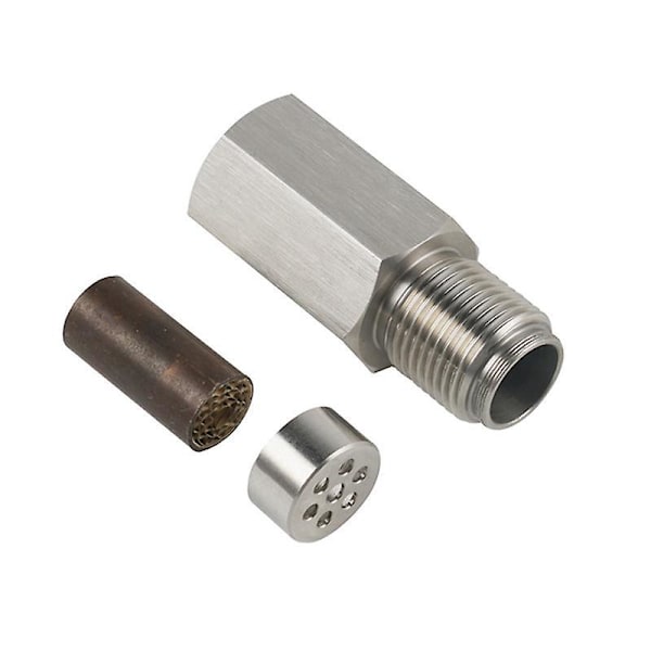 O2 Ilt Sensor - Rustfrit Stål Ilt Sensor Spacer Adapter Katalysator Bung Fix Check Engine