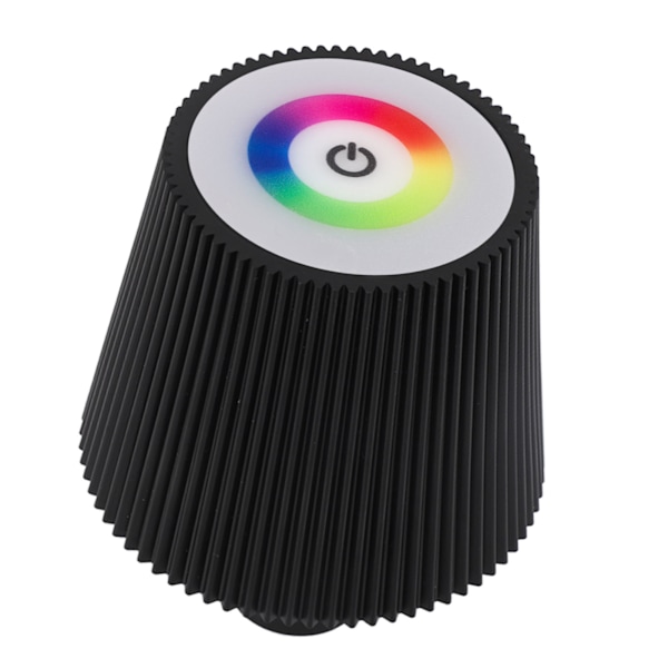 LED Flaskelampe 4000mAh IP54 Vandtæt Touch Control Farve Justerbar USB Genopladelig Ledningsfri Vinflaske Lampe Natlys Sort