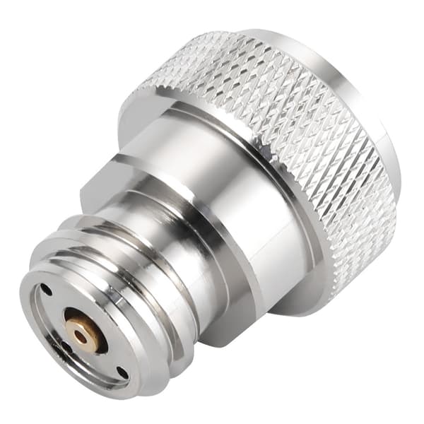 CO2-adapter i messing, erstatningstank, ombygging (sølv)