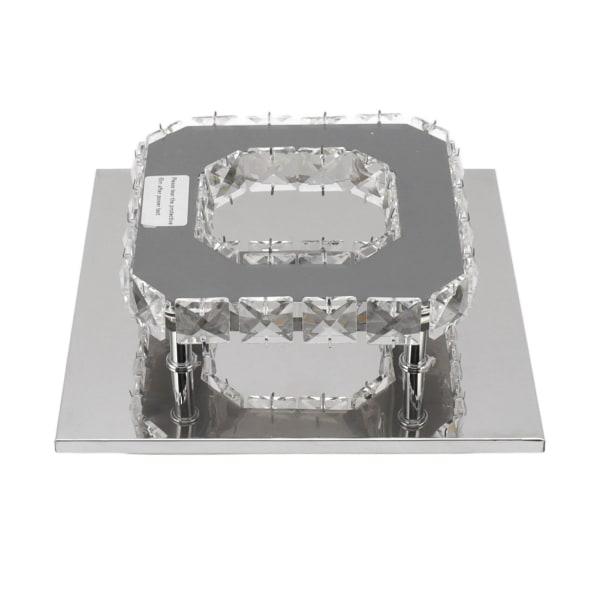 LED-taklampe 3 lysfarger moderne dekorative firkantede falske krystall mini lysekrone for stue korridor 85‑265V