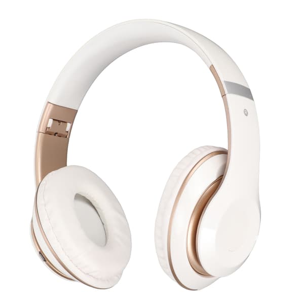 S6 HIFI Stereo Headset Bluetooth Headset Foldbart Musik Headset med Mikrofon til Mobiltelefon Tablet Hvid