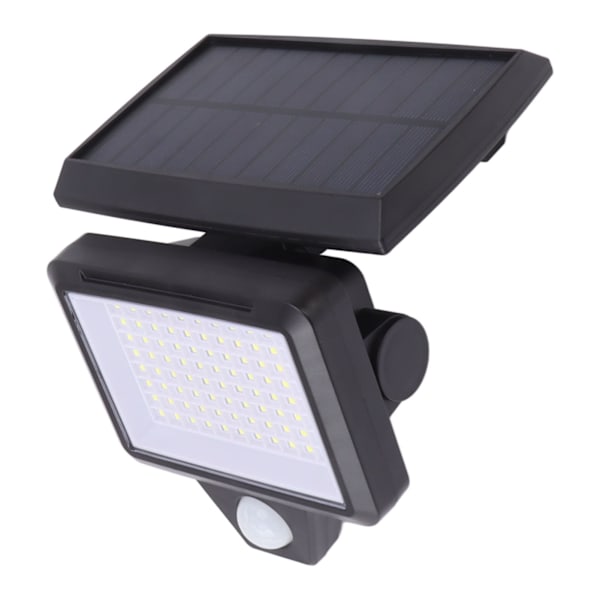 Vanntett solcelledrevet bevegelseslys 2400mAh IP65 Menneskekropps induksjon 88LED solcelle sikkerhetslys for inngangsdør bakgård