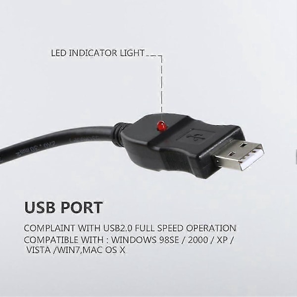 USB Han til XLR Hun Mikrofon USB MIC Link Kabel Ny