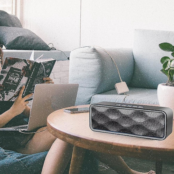 Kannettava langaton kaiutin, Bluetooth 5.0 -kaiutin 3D-stereo Hifi-bassolla, 1500 mAh akku, kannettava Bluetooth-kaiutin