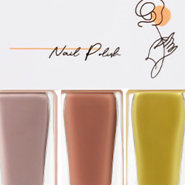 3-pack Vattenbaserat nagellackset för kvinnor, lätt att skala av, snabbtorkande nagellack för dejting, halloweenfest T06