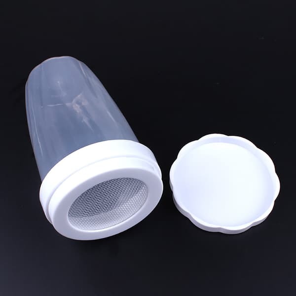 Mjölpulverburkar Manuell florsocker-sil Plastmjölnätflaska