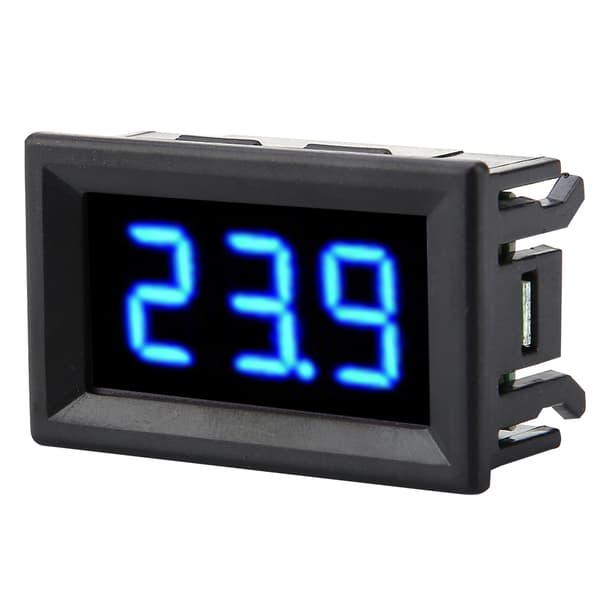 Digital Voltmeter 0.56 tum Två Trådar DC 2.5-30V Digital LED Display Spänningsmätare (Blå)